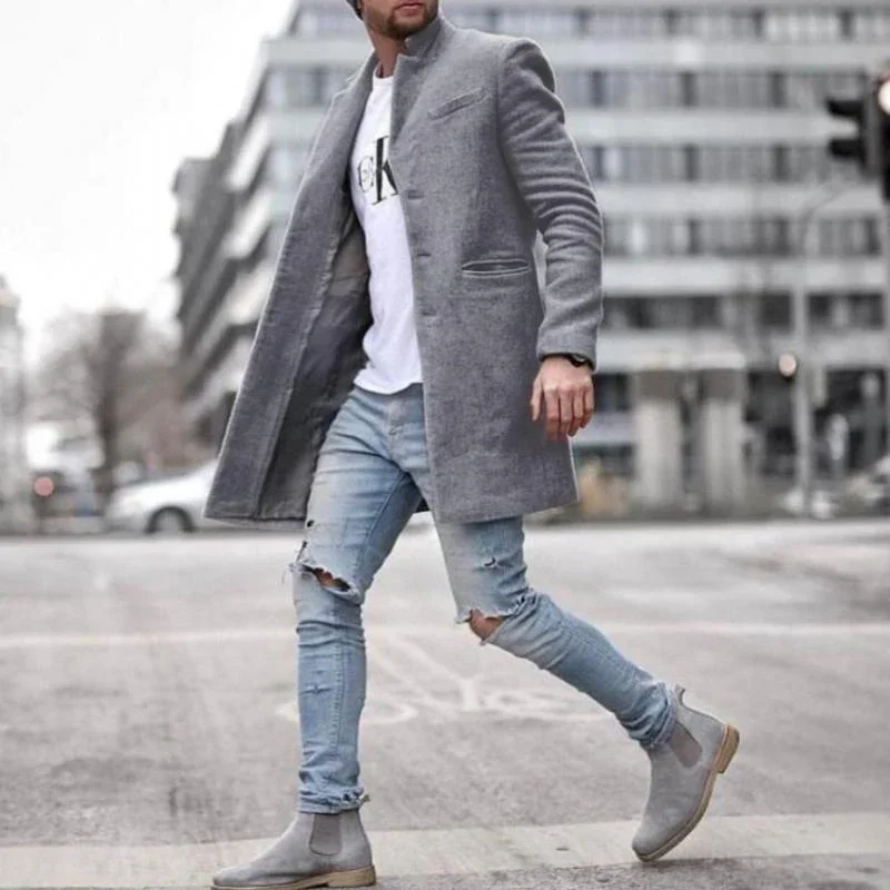 

Brand Mens Coat 2025 New Casual Men Coat Winter 6 Colors Men Coats Winter Formal Mens Trench Coat Jacket Plus Size S-3Xl Outdoor