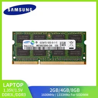1/2 Uds SAMSUNG Ram portátil DDR3L DDR3 8GB 4GB 2GB 1333Mhz 1600Mhz SO-DIMM PC3-10600 12800 Notebook 1,3 V/1,5 V PC3 Memoria RAM