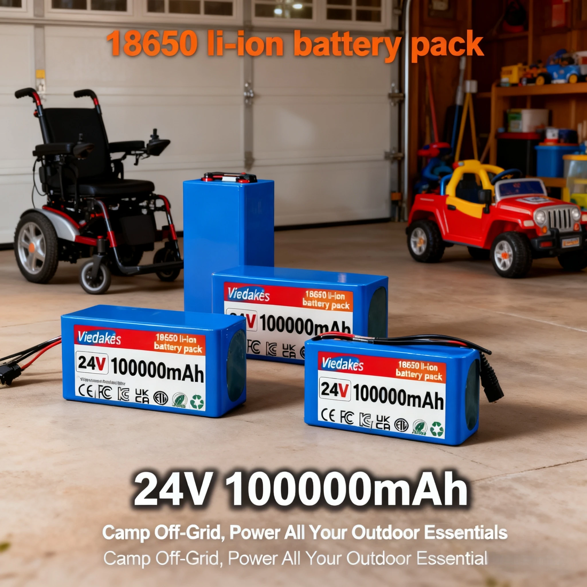 

29.4V 100Ah 7s3p 18650 battery lithium battery Suitable for 24V-29.4V motors Lithium ion Battery pack + 2A Charger