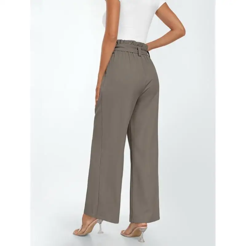 

Свободные брюки, женская бумажная сумка, брюки с высокой талией, повседневный спортивный костюм, футболка ort Sve, осенний сезон, модная одежда