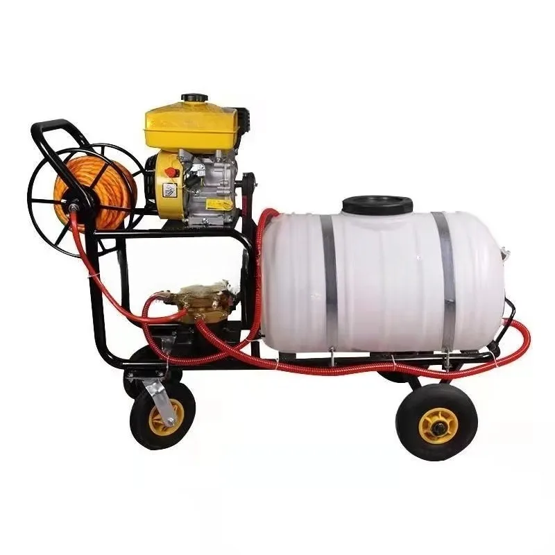 Agricultural Sprayer Four Wheel High Pressure Trolley Power Sprayer