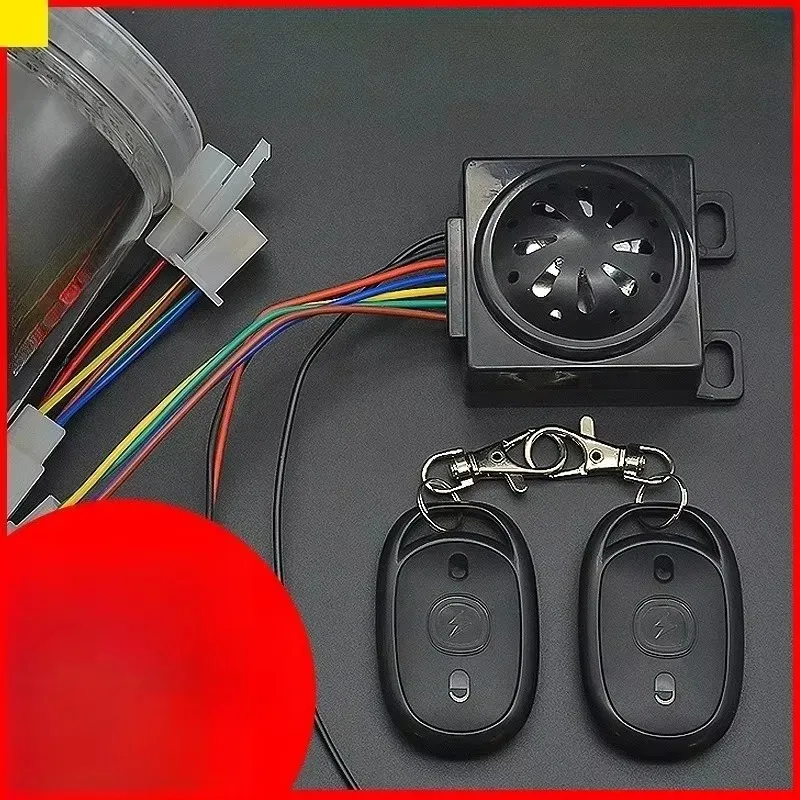 Hot Sale 36V-72V Wireless Anti-theft Remote Control Security Alarm Electric Bike/Tricycle Alarm One-key Start