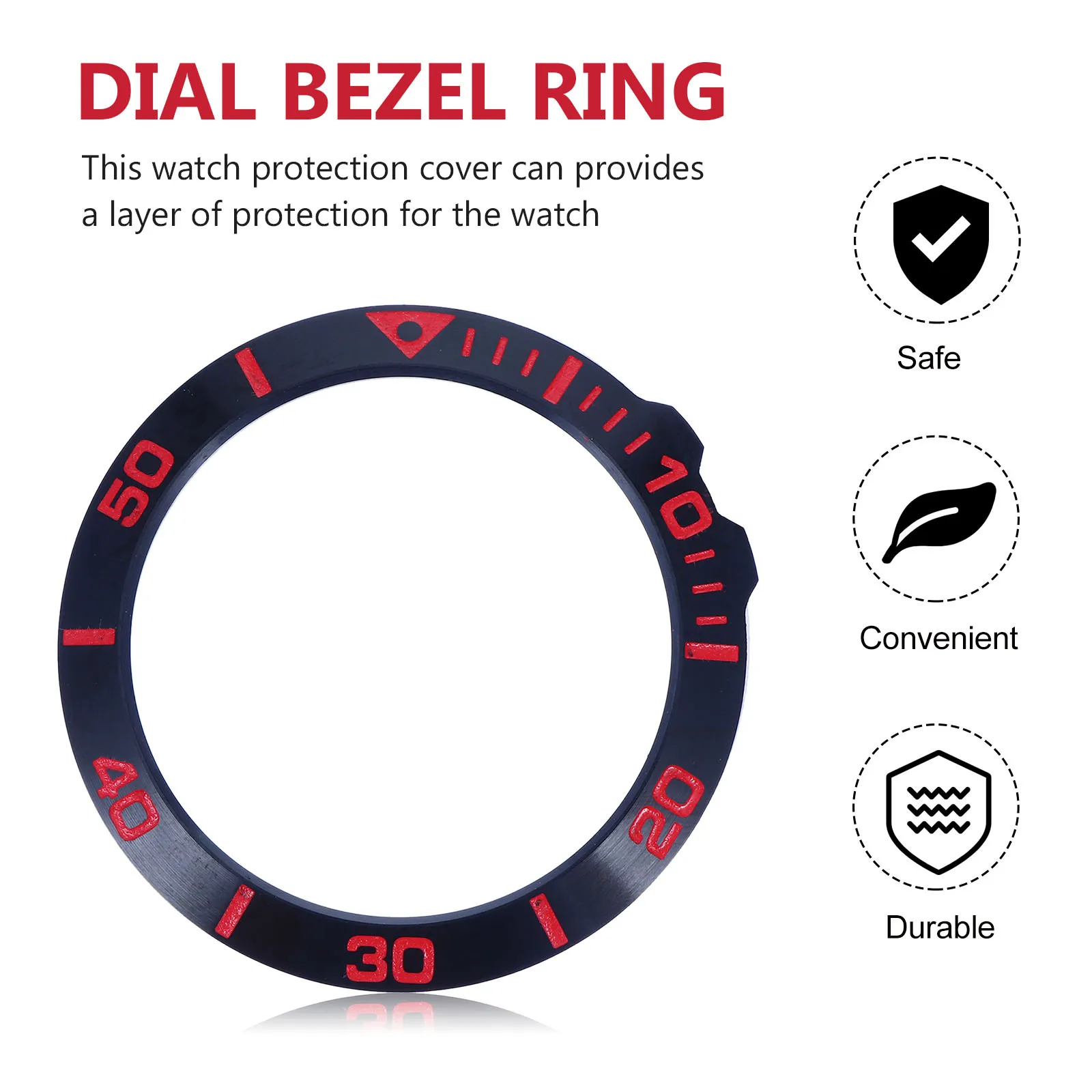 

1pc Metal Scaled Ring For Scaled Case 5X Case Protective Cover Watch Watch Protective Ring Accessory For 5X