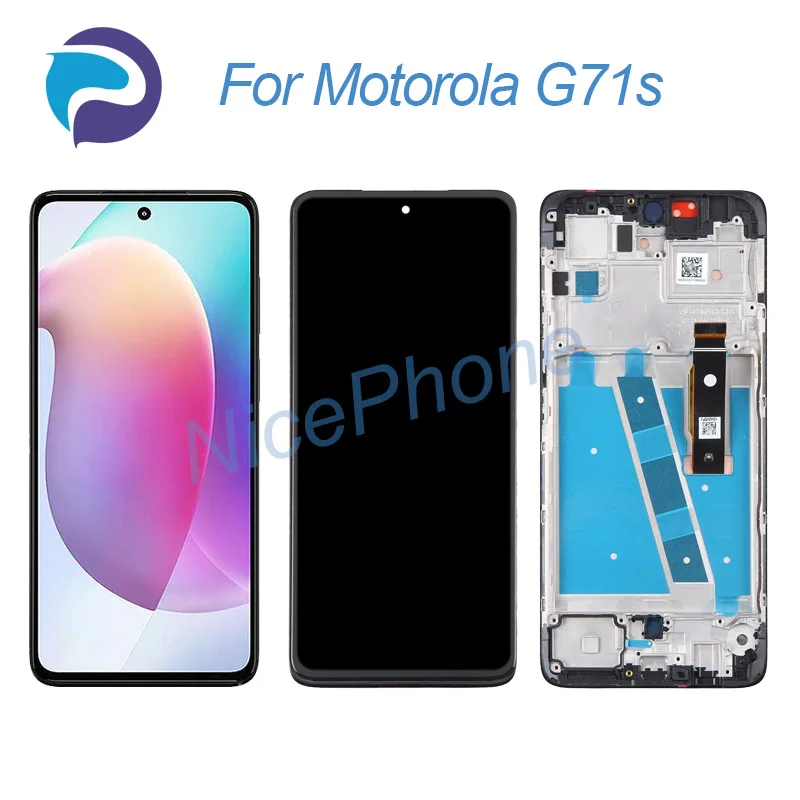 

ЖК-экран для Motorola G71s + сенсорный дигитайзер дисплей 2400*1080 Moto G71s ЖК-экран дисплей