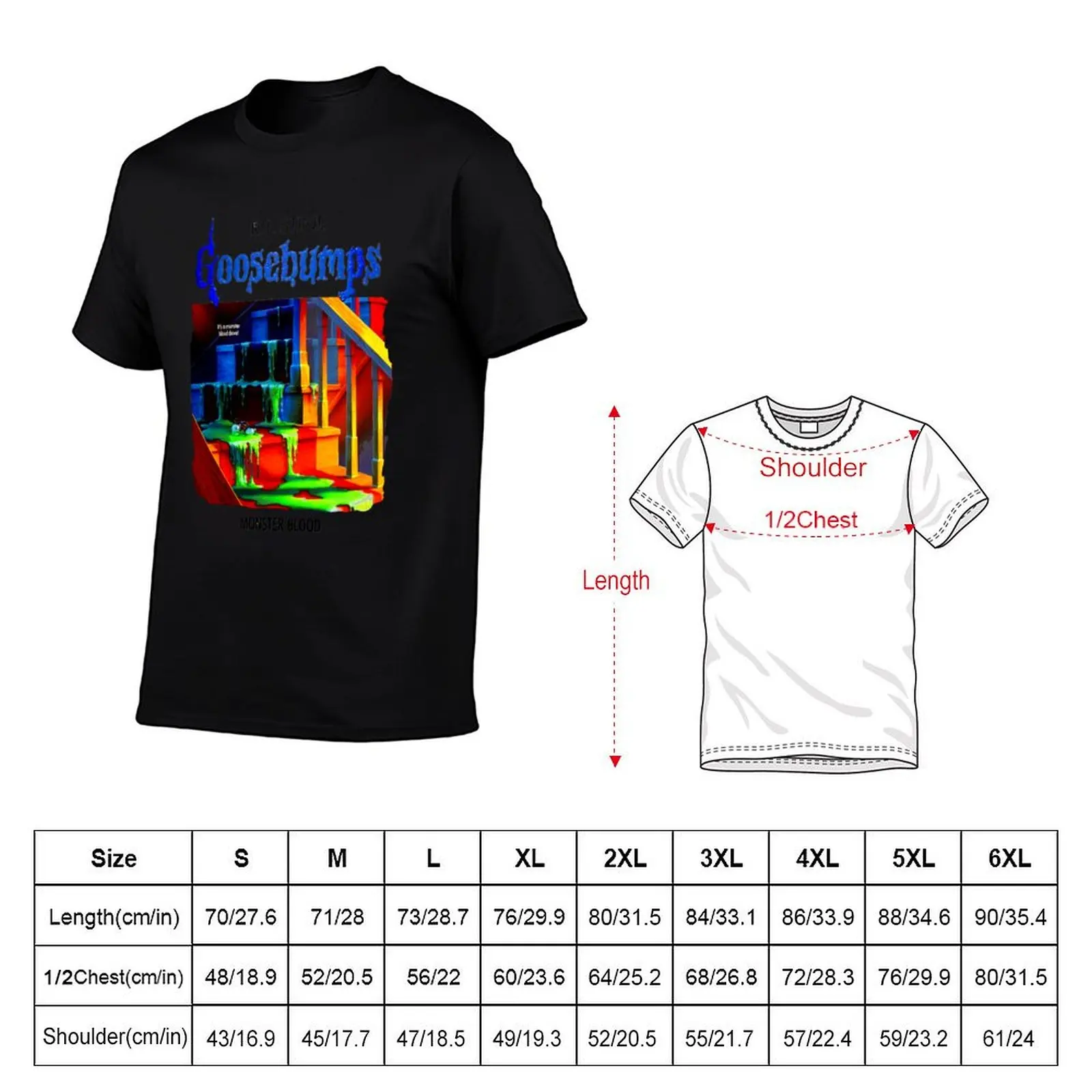 Goosebumps - Monster Blood T-Shirt Big Size Short Sleeve Tee for Men