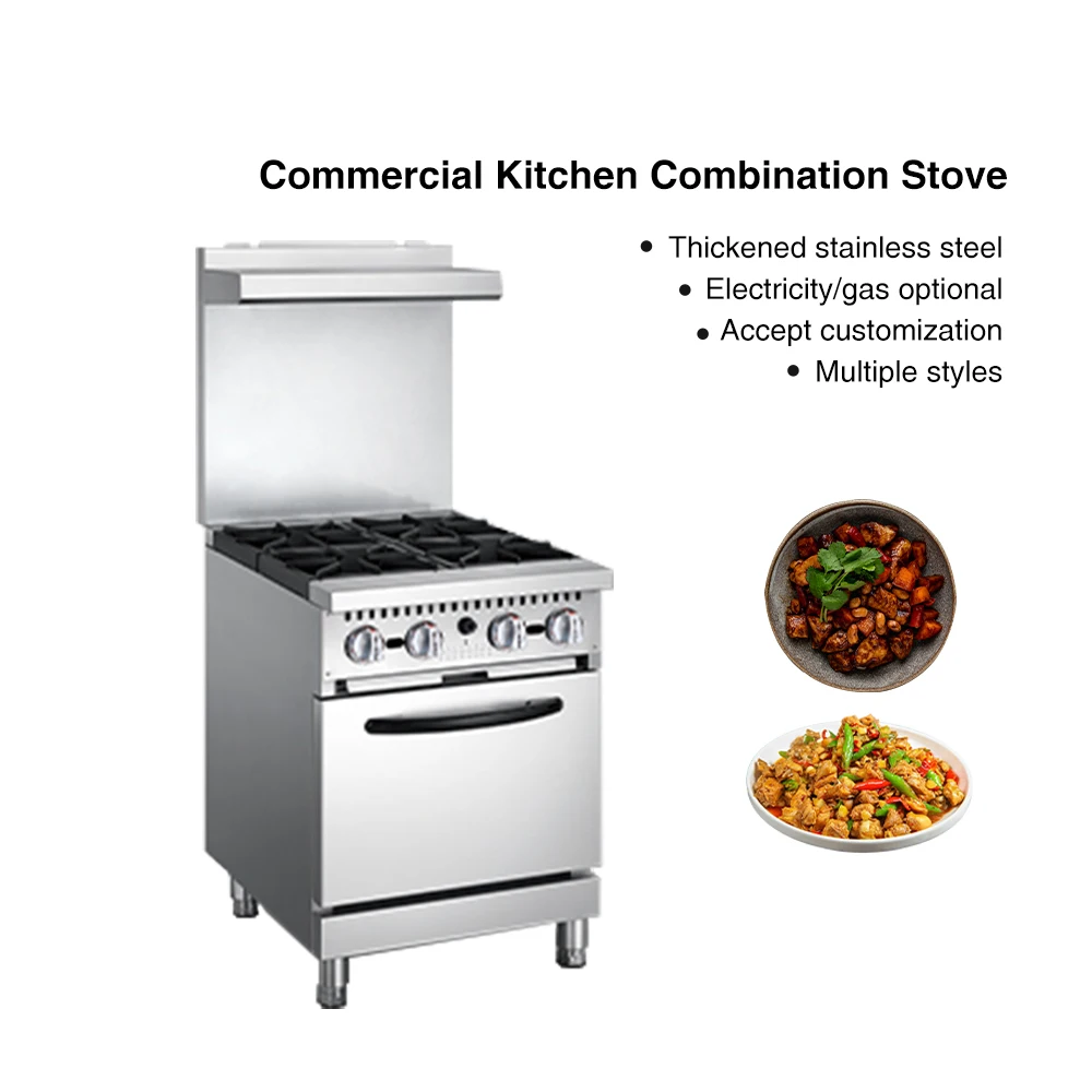 

2026Hot Commercial Restaurant Equipment American Type Stove 4/6/10 Burner Cooking Range Propane Range with Oven