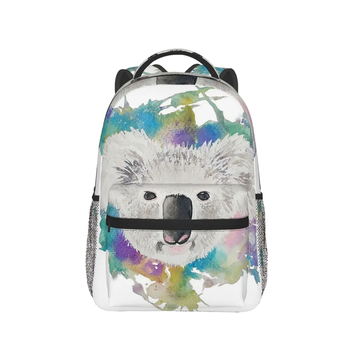 

Colorful Koala Watercolor Backpack Hot Sale Daypack Large Capacity Kids BookBag School Bag Shoulder Bags for Men Women