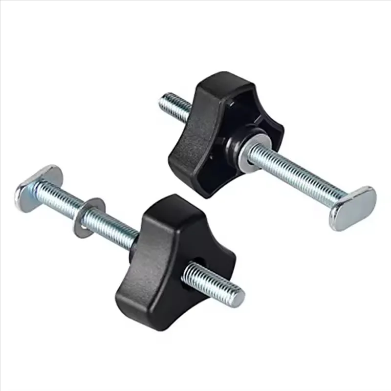 M8 screw chute T-screw woodworking guide fixed feather plate T-screw