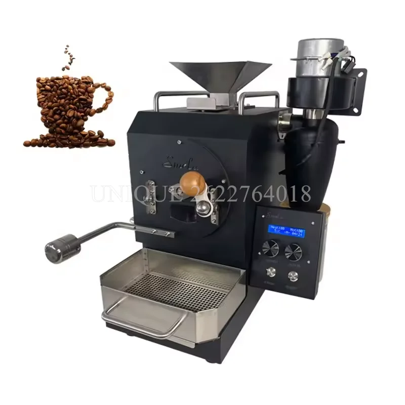 Electric Heating Commercial Rotate Drum Coffee Bean Roaster Small Stainless Steel Coffee Bean Roasting Machine with Cooler