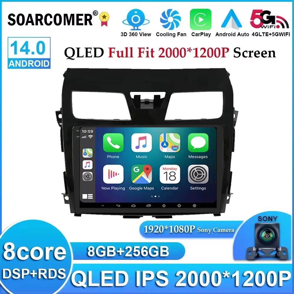 

Android 14 For Nissan Teana Altima 2013 -2015 Auto 4G Carplay Multimedia Player DSP IPS Video WIFI Bluetooth Navigation ADAS DVR