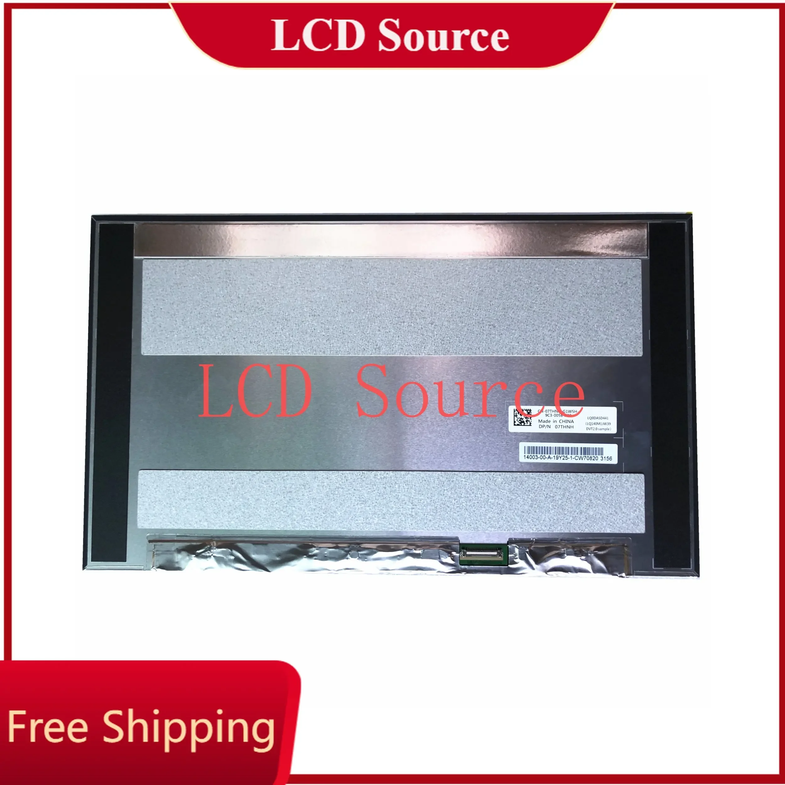 LQ0DASD441 LQ140M1JW39 DVT2.0 14.0'' 1920*1080 Panel Matrix DP/N: 07THNH Laptop LCD Screen