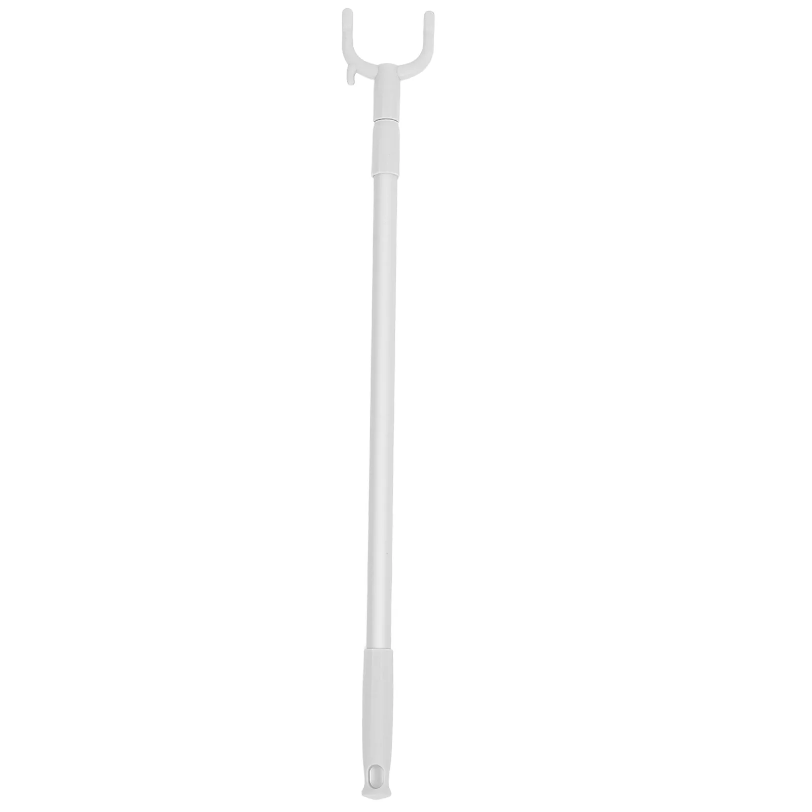 

Telescopic Clothes Rod Sturdy Plastic Adjustable Length Retractable Hanger Pole Thickened Design Aluminum Material Space Saving