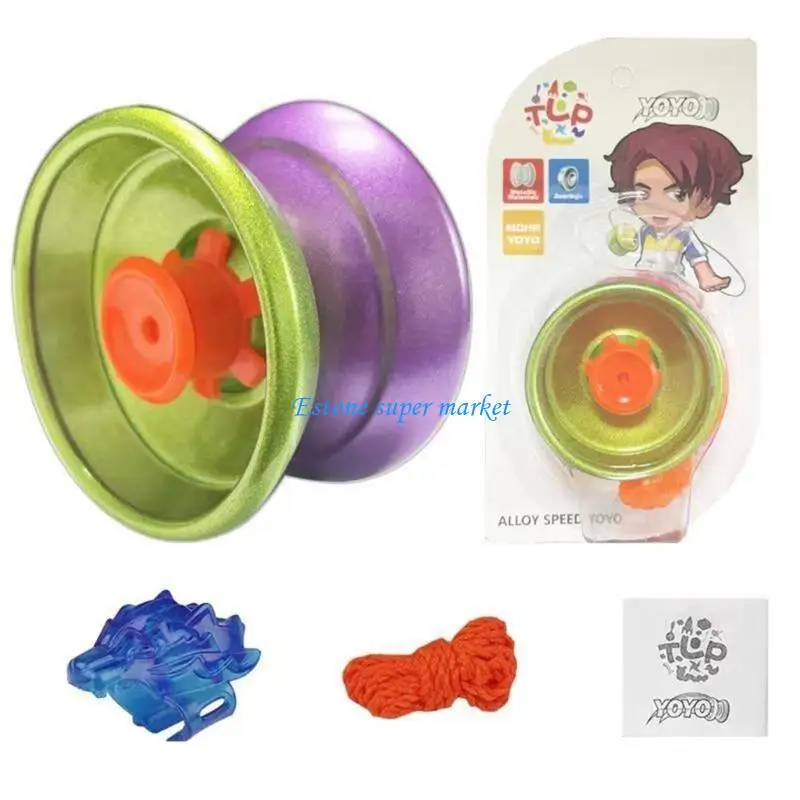 

090B Classical Yo-yos Toy Metal Yo Yo Ball Toy Kids Party Activity String Ball Strong Bearing Funny Christmas Gift
