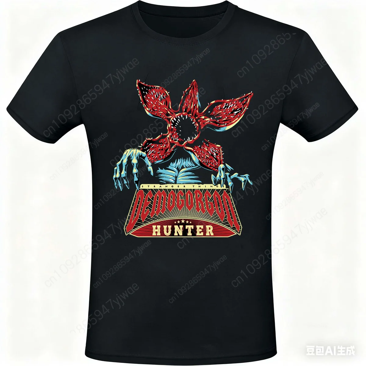 

The Demogorgon T-Shirt Round Neck Comfortable Casual Streetwear Top For American TV Fans Gift Tee Summer Men'S&Women'S T-Shirts