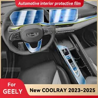 Para GEELY NEW COOLRAY 2025 Interior del coche consola central instrumento tablero película protectora de TPU accesorios antiarañazos