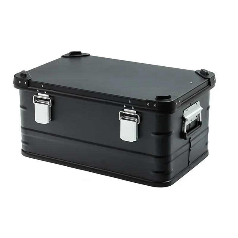 Outdoor Camping 47L Storage Box Aluminum Alloy Picnic Travel Aluminum Alloy Box Outdoor Camping Storage Box High-capacity