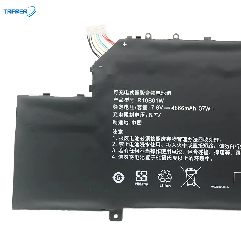 

MA R10B01W Laptop Battery For Xiaomi Mi Air 12.5" Series Notebook 161201-01 161201-AA 7.6V 4866mAh