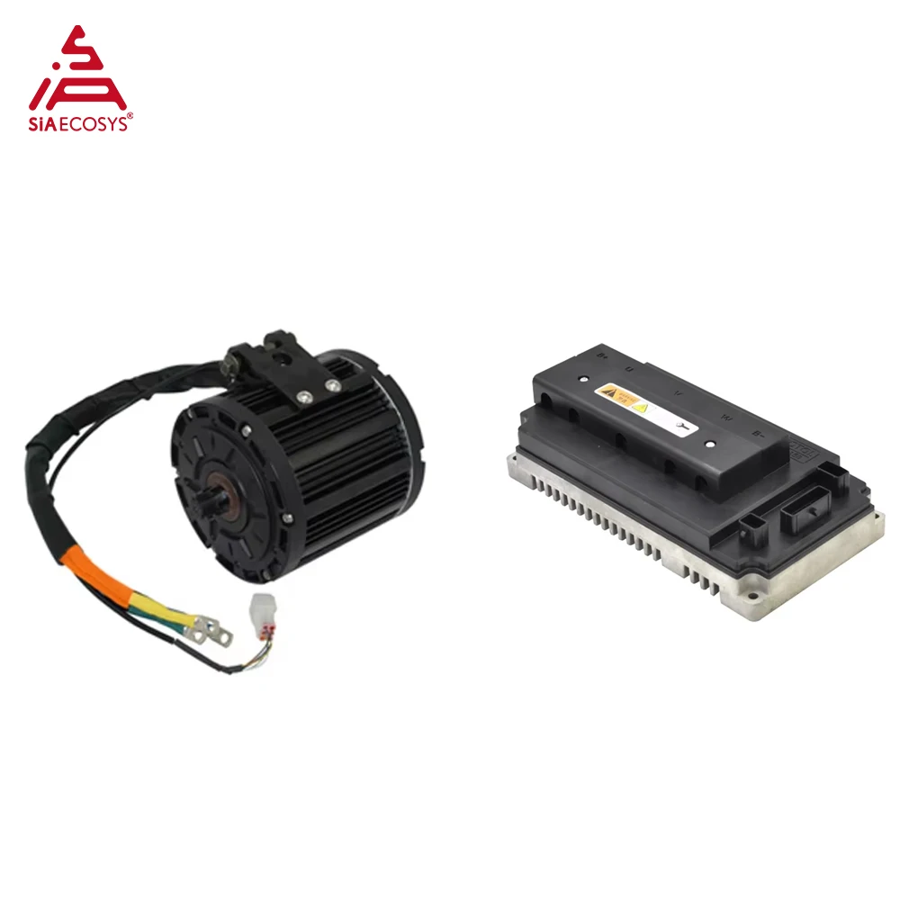 QSMOTOR QS138 V1 3000W Rated 5000W Continuous Mid Drive Powertrain Kit 72V 100KPH Belt/Sprocket with Votol EM150SP Controller