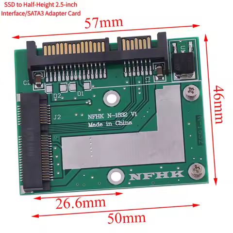 1PC MSATA SSD to 2.5'' SATA 6.0gps adapter converter card module board mini pcie ssd'