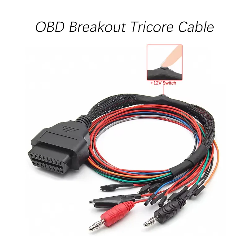 OBD2 Diagnostic Adapter MPPS V13/V16/V18/V21 OBD Breakout Tricore Tap Three Core Cable ECU Bench Pin MPPS Universal Cable
