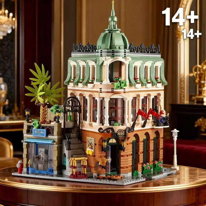 

MINISO NEW 3066 PCS 2025 Boutique Hotel Modular Compatible T63336 10297 Building Blocks Bricks Toys Birthday Christmas Gifts