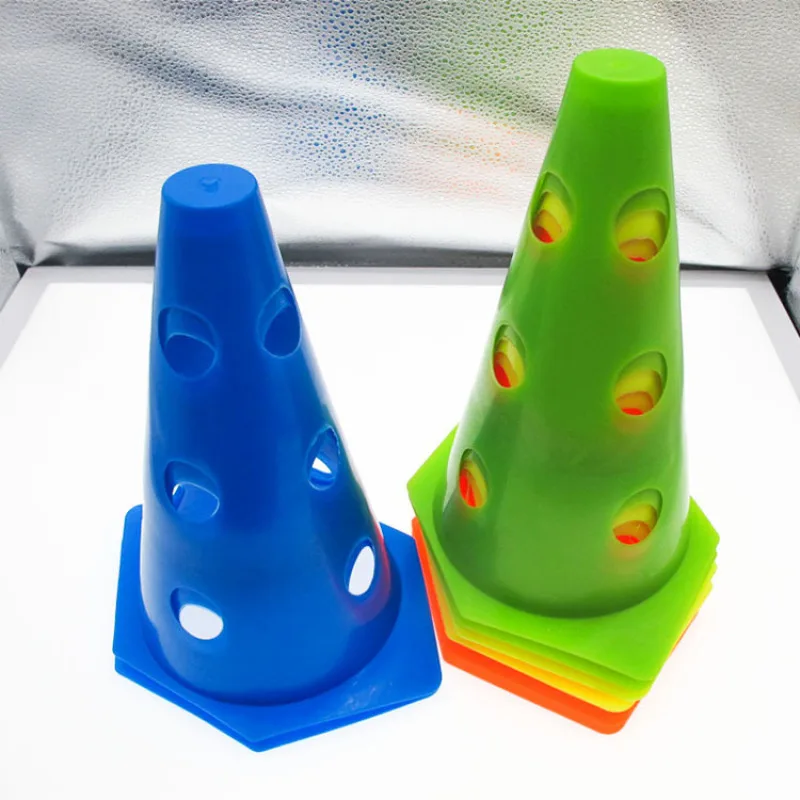 

23cm Soccer Ball Training Sign Bucket PE High Flexibility Wear-resistant Obstacle Cone Roadblock Durable Sports Accessory