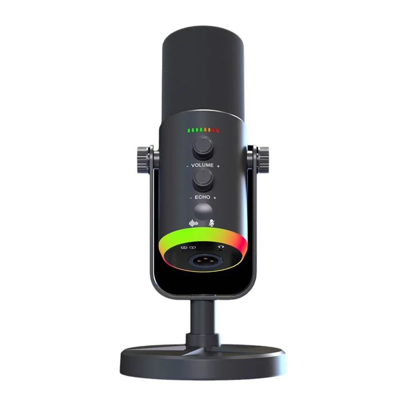 

Superior USB Dynamic Microphone RGB Gaming Microphone Computer Condenser For Podcast Gaming Live Streaming