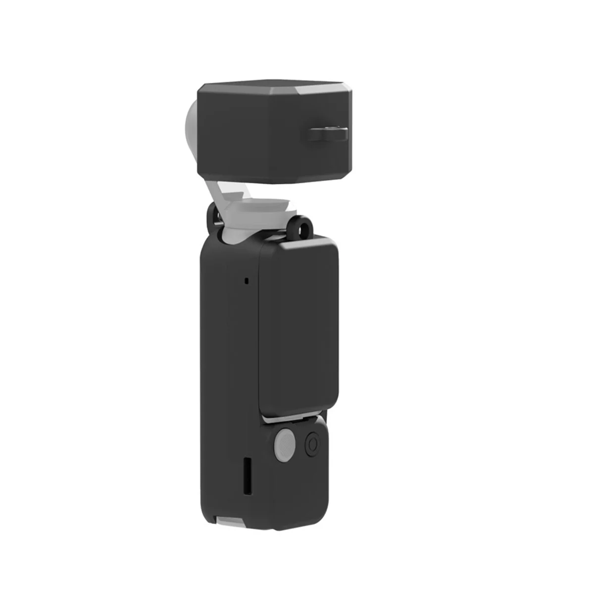 สำหรับ DJI OSMO Pocket3เคสซิลิโคนสำหรับกล้องเลนส์อเนกประสงค์สีดำ