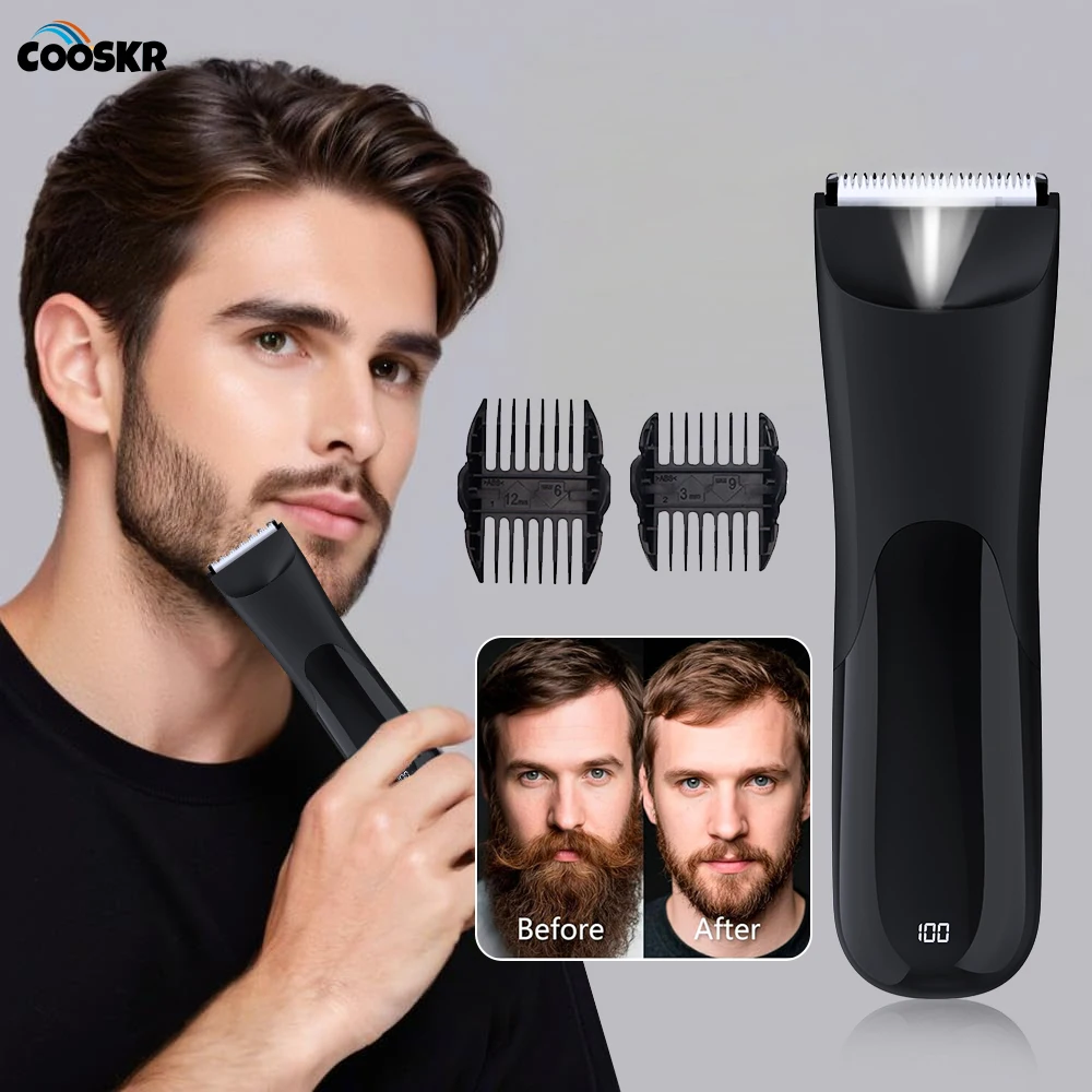 전기 헤어 트리머 남성용 면도기 USB 충전식 얼굴/바디 헤어 리무버 휴대용 수염 면도기 무선 이발기