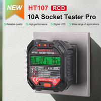 HT107 Socket Tester Voltage Test Socket Detector 90-250V Automatic Electric Circuit Polarity Voltage Detector Breaker Finder