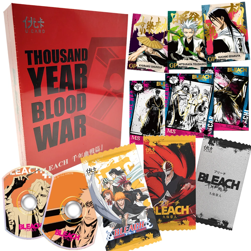 

Bleach Collection Card Fans' Favorite Fantasy Action Youth Anime Peripheral Character Card Christmas Family Gift Toy for Friends
