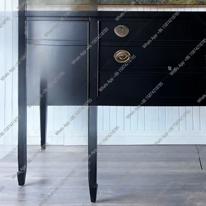 

XS Retro Light Pickup French Retro Solid Wood Porch Cabinet American Retro Decorative Cabinet Entrance Foyer Cabinet Locker Buck