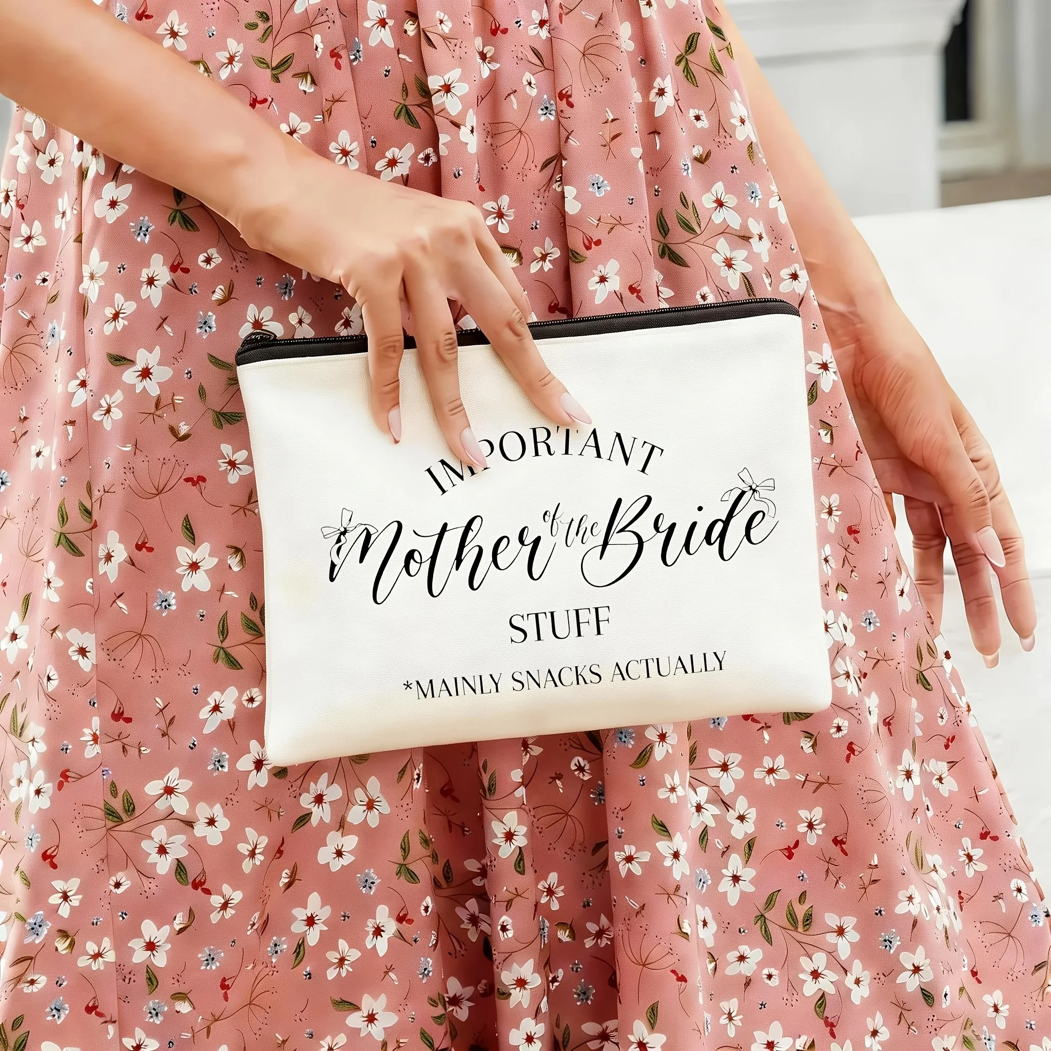 

Printed with Important Mother of the Bride Stuff Mainly Snacks Actually Lightweight and Gift for Female Friend Brides Colleagues