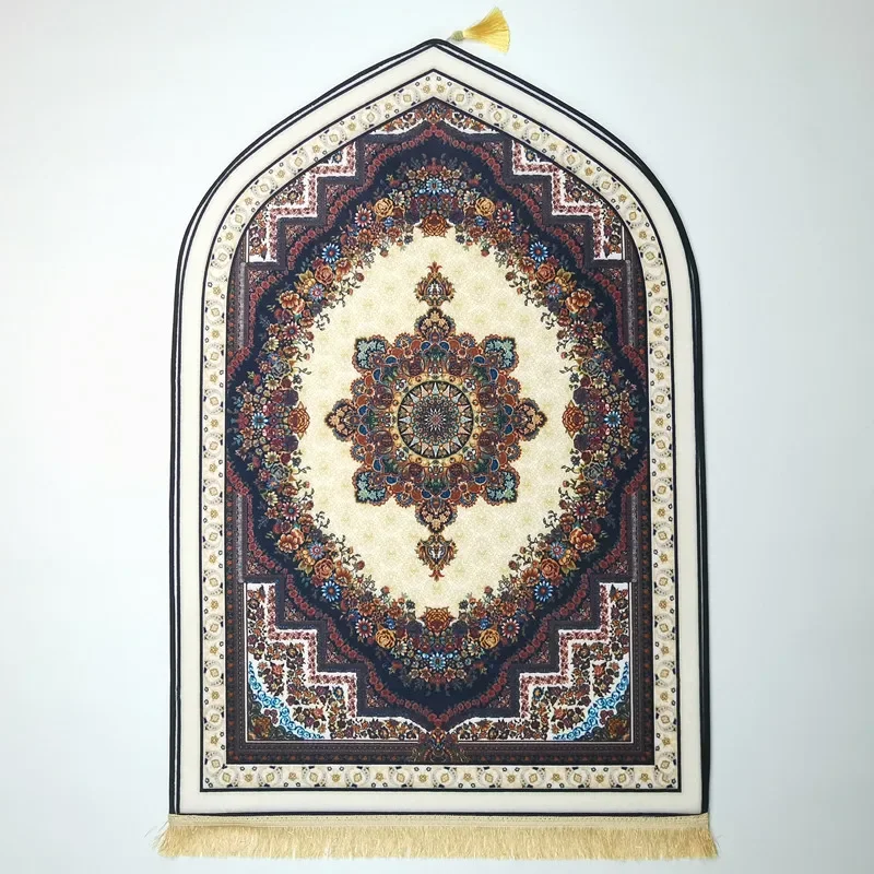 

Luxury Thick Large Size Prayer Muslim Mat Non-Slip Comfortable Prayer Rugs Light Weight Portable Travel Prayer Mats Islamic Gift