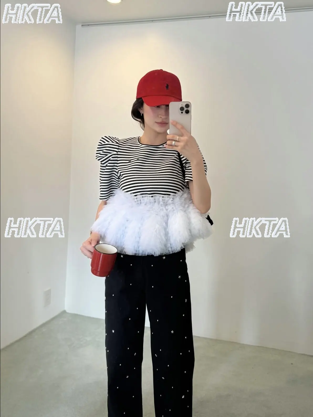 Japanese Sweet Short Bud Tshirt Women Summer Autumn New Fashion Versatile Striped Top Ladies Daily Commuting T-shirt Female