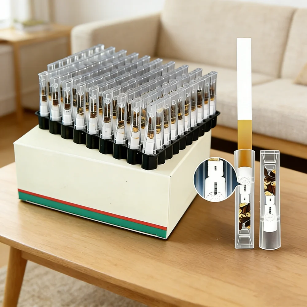 

100Pcs Box Cigarette Smoking Filter Cassia Seed Osmanthus Disposable Mouthpiece Abandoned Tobacco Smoking Personal Holder