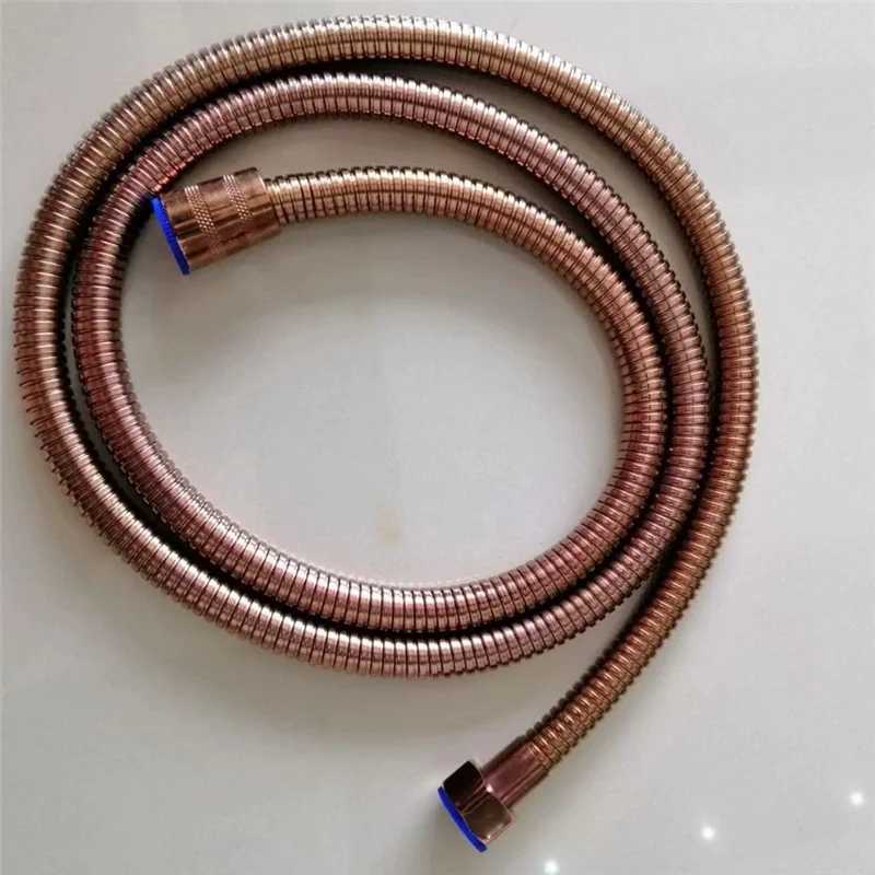 G1/2 "خرطوم دش النيكل المرن 1.5 متر خرطوم السباكة العتيقة الفولاذ المقاوم للصدأ خرطوم الحمام الصلب رمادي الحمام دش رئيس الأنابيب