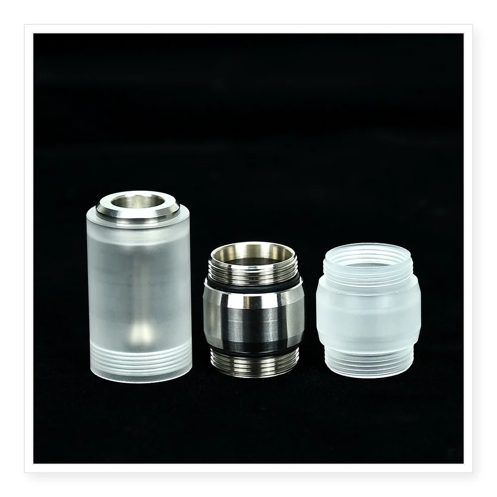 Flash E Vapor Mini RTA 316SS PC Bell Cap Compatible with FEV and 17mm RTA Tank Tube