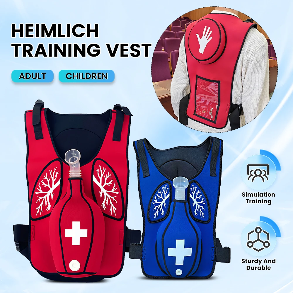 First Aid CPR Training Vest Heimlich Maneuver Training Model First Aid Teaching Tools