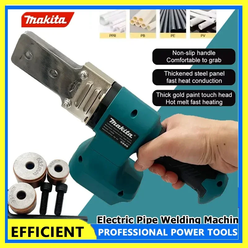 

Makita Electric Pipe Welding Machine Cordless Fuser PPR PE Soldering Iron Plastic Tube PP Heating Hot Melt For 18V Battery