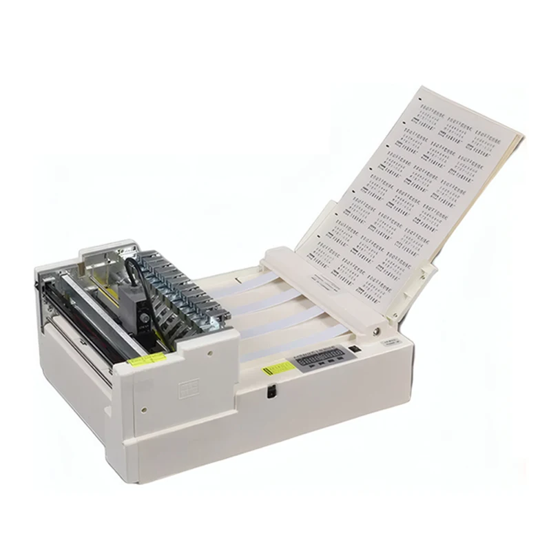 A4 Full Auto Adhesive Label Slitter Machine - Straight Blade Cutter for Stickers/PET/PVC Paper with 30-Sheet Auto Feed