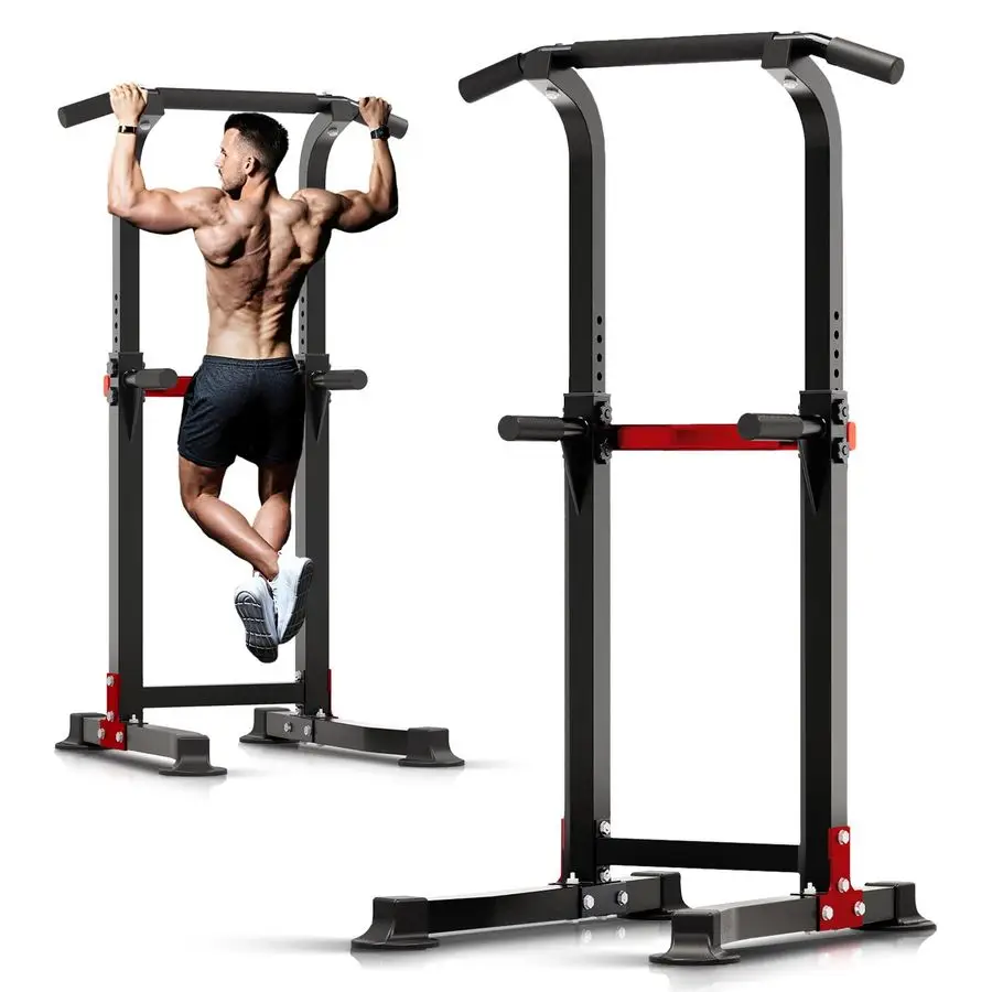 

Pull Up Bar Dip Bar Squat Rack Workout Dip Station Height Adjustable Free Standing Chin Up Bar Customizable