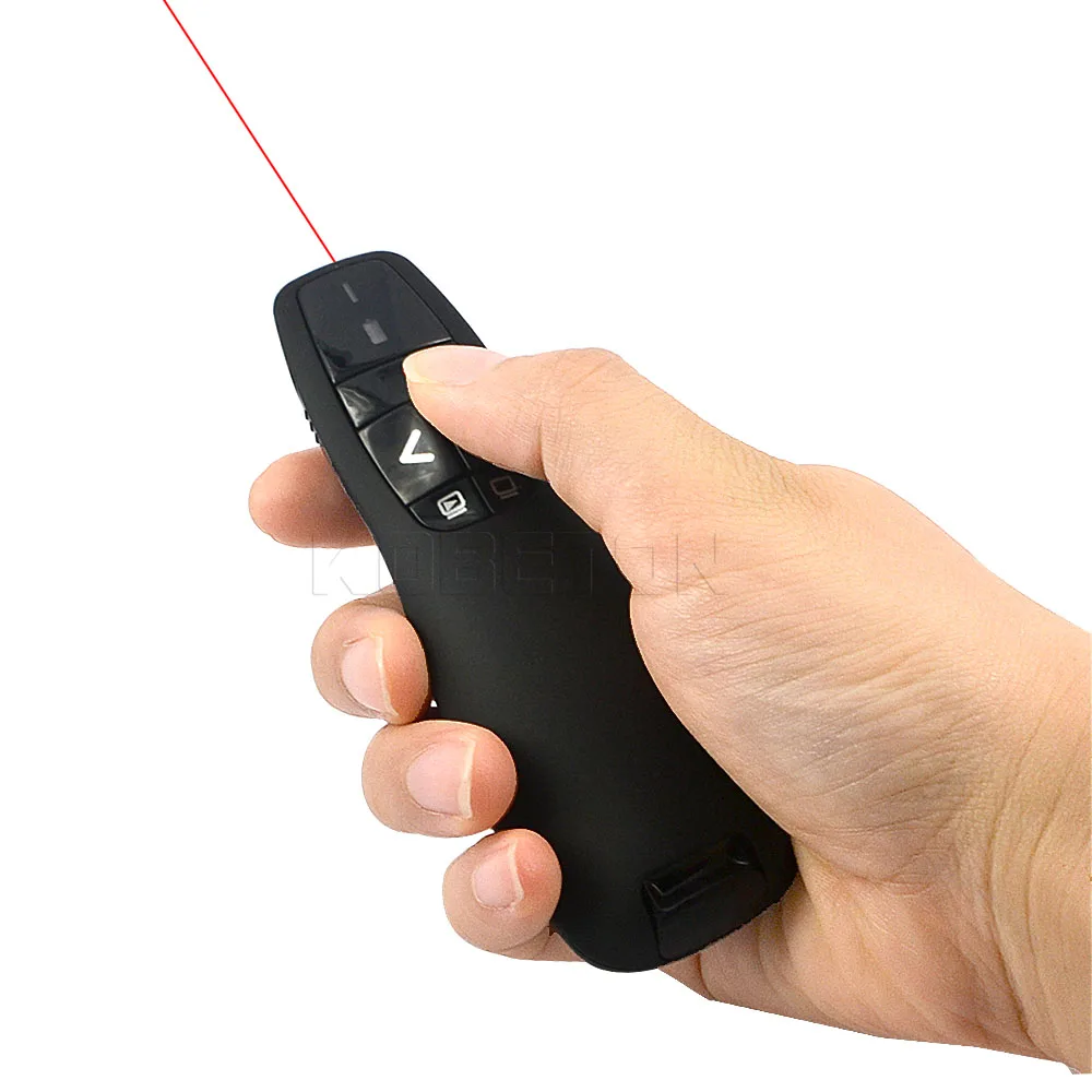 2.4Ghz USB Wireless Presenter Page Turning Pen With Red Light Spot PPT Remote Control for Powerpoint Presentation