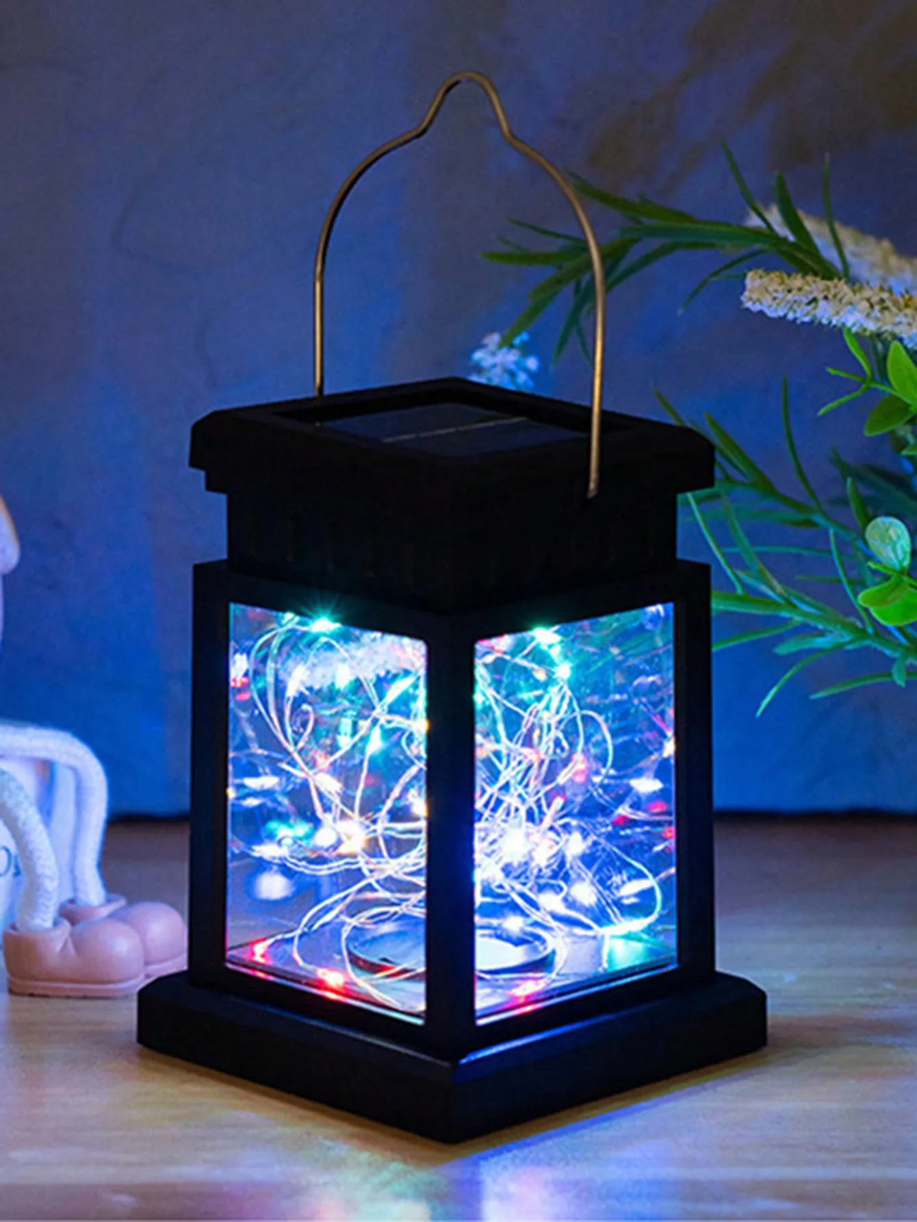 Linterna solar vintage Palace - Luz de regalo navideña al aire libre impermeable 30LED