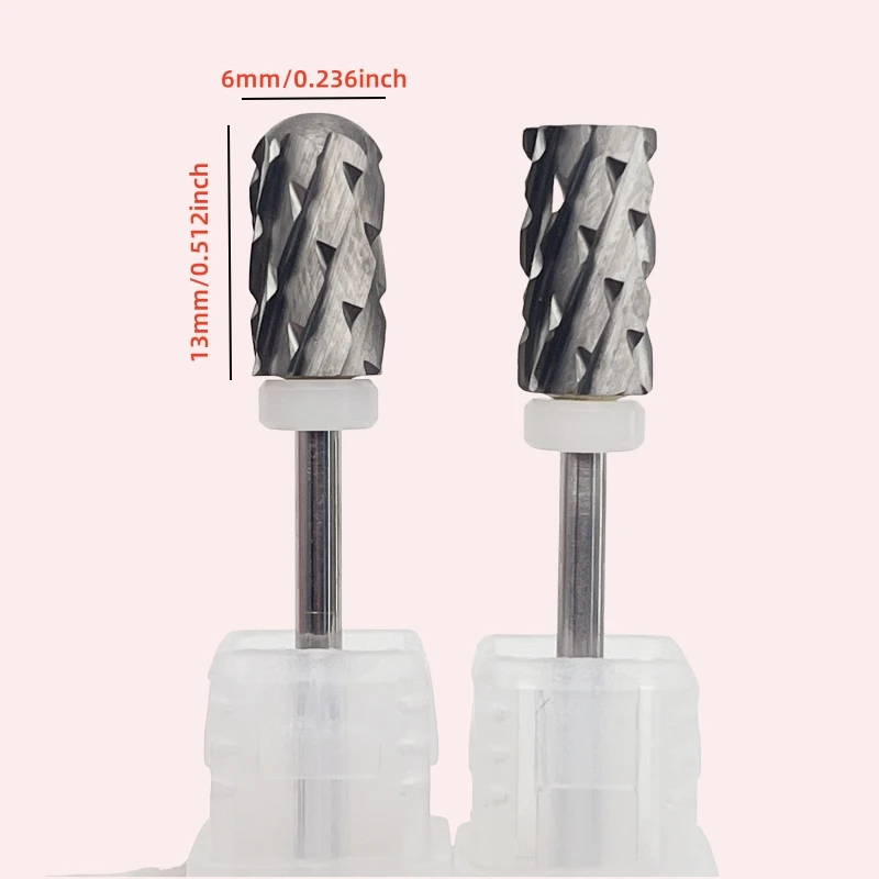 1Pcs 4XC Hartmetall Nagel Bohrer Glatte Top Oder Große Barrel Hartmetall Elektrische Nagel Mühlen Cutter Für Maniküre maschine Nagel
