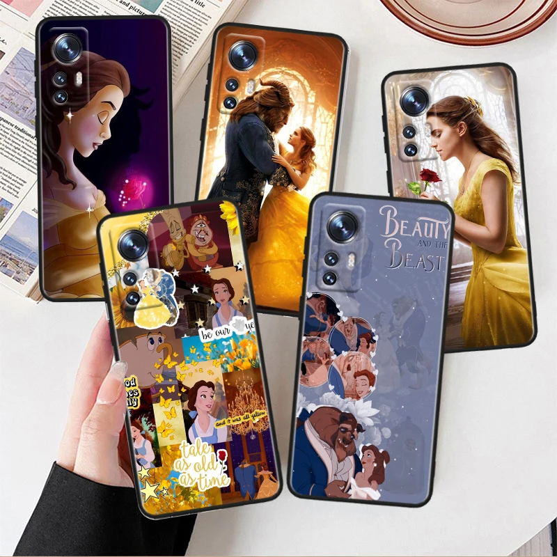 Disney Beauty Beast For Xiaomi Mi 10T 10S 9T 9 SE 8 A3 A2 A1 6X 5X CC9E Note 10 Lite Pro Mix 3 Black Soft Phone Case