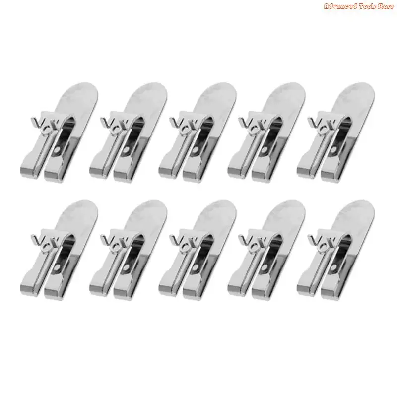 

10Pcs Replacements Belt Hook Clips Functional Metal Hook for 18V Tool Handles W91B