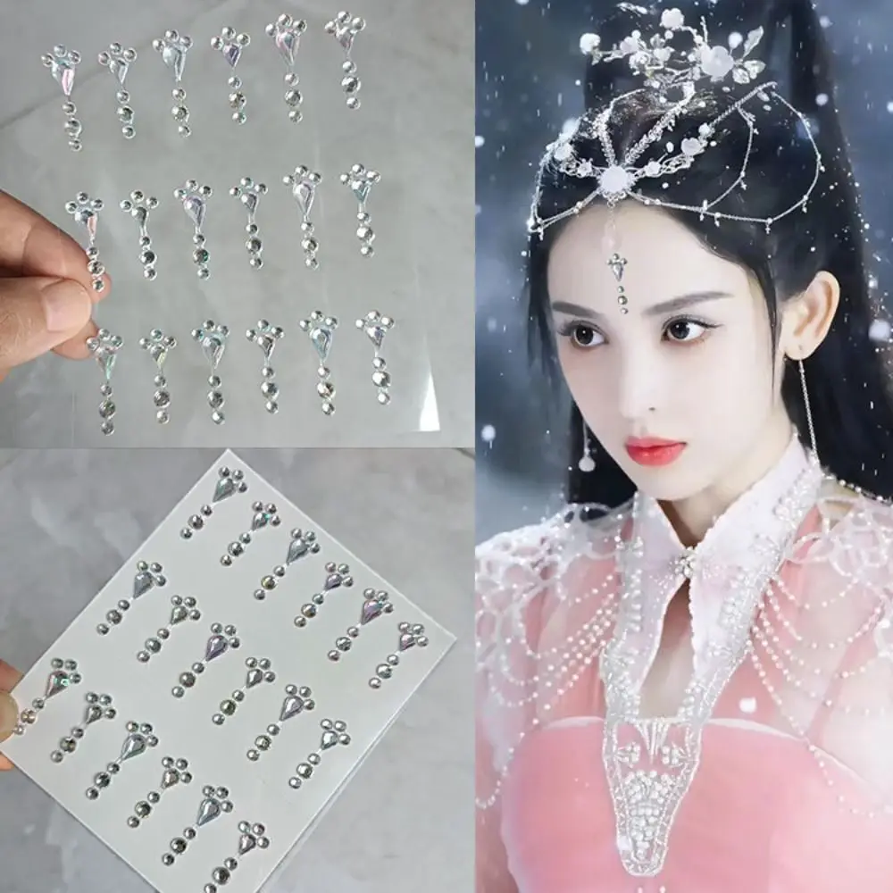 Decoration 3D Nail Art Decoration Face Tattoo Stickers Body Colored Diamonds Eyeliner Diamond Decals Face Rhinestone Stickers