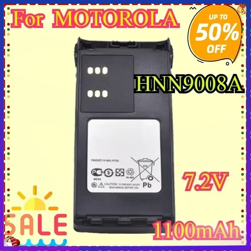 For MOTOROLA Radio GP340 GP380 GP640 GP680 GP320 HT1250 HT750 GP328 GP338 PRO5150 MTX850 1100Mah HNN9008A Replacement Battery