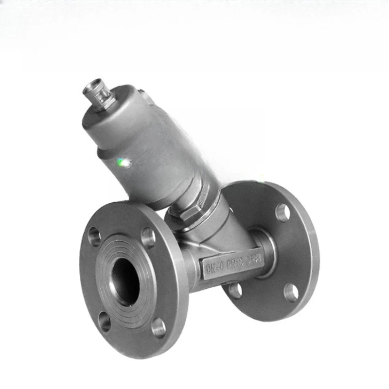 

Stainless steel flange angle seat valve, steam flange angle seat valve DN50 flange steam solenoid valve angle muffler